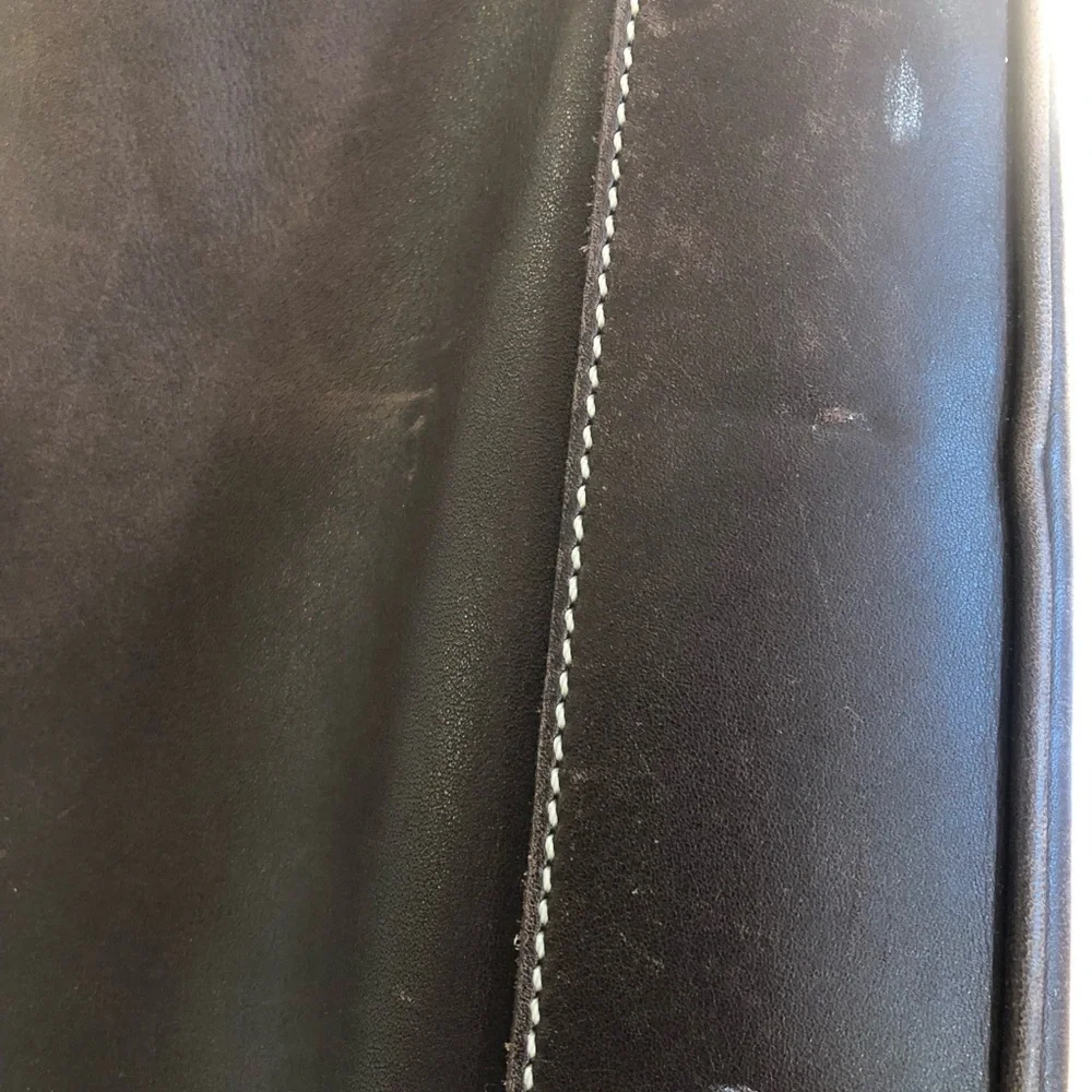 Vintage Leather Coach Tote Bag